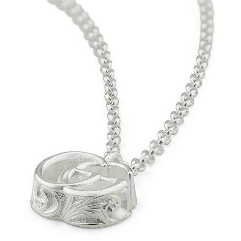 collana gucci argento doppia g